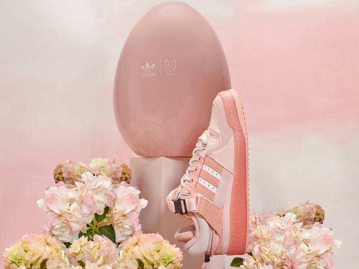 Bad Bunny Adds To His Footwear Collection With Pink ‘Easter Egg’ Shoes From Adidas